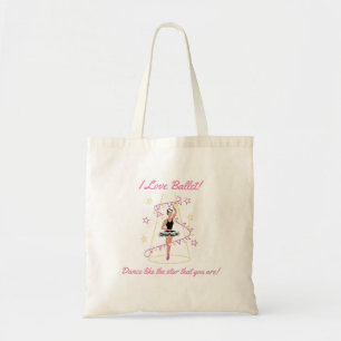 Bolsa Tote Balé e Bunting - Adoro Balé Preto/Marrom