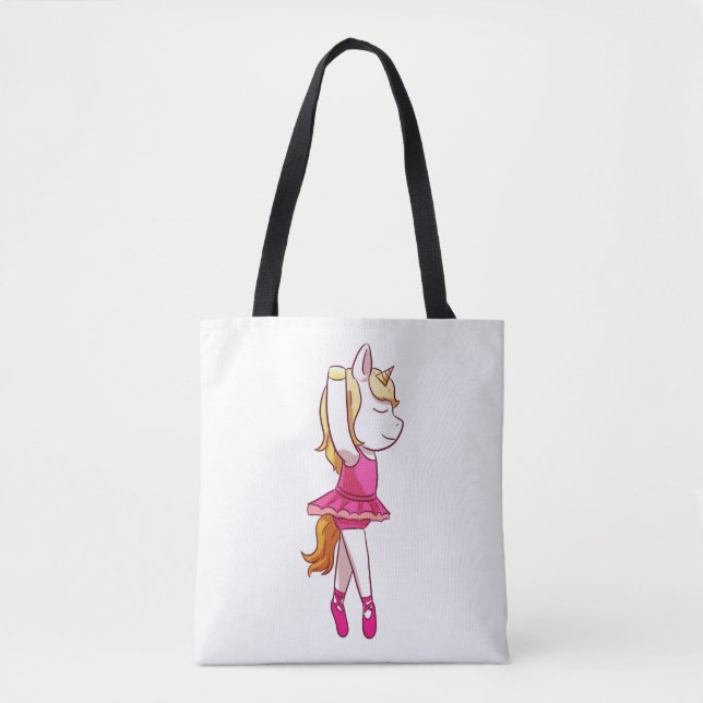 Bolsa Tote Balé Unicorn Ballerina Unicorn (Frente)