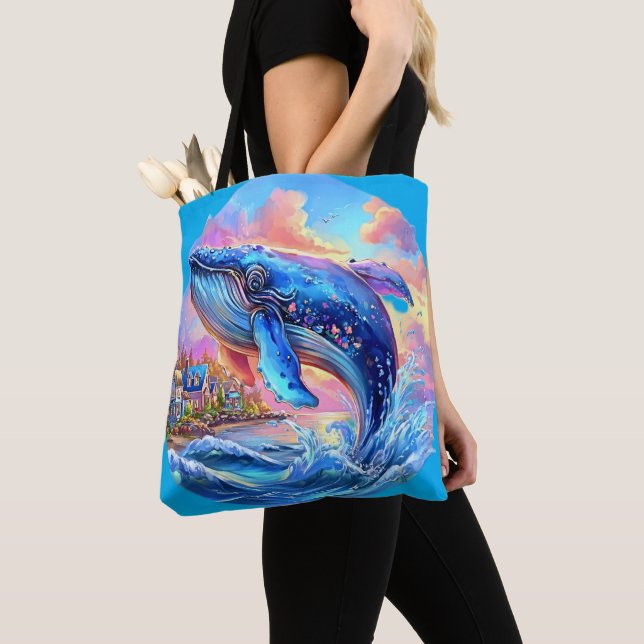 Bolsa Tote Baleia (Close Up)