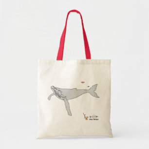 Bolsa Tote Baleia cinzenta