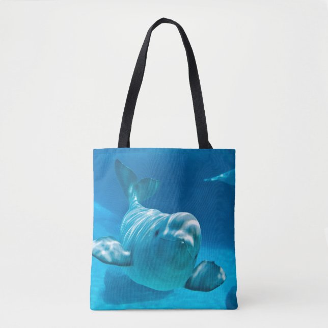 Bolsa Tote Baleia da beluga (Frente)