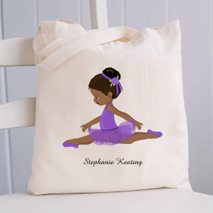 Bolsa Tote Ballerina Afro-Americana Personalizada