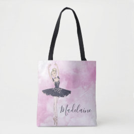Bolsa Tote Ballerina Blue Pink Personal
