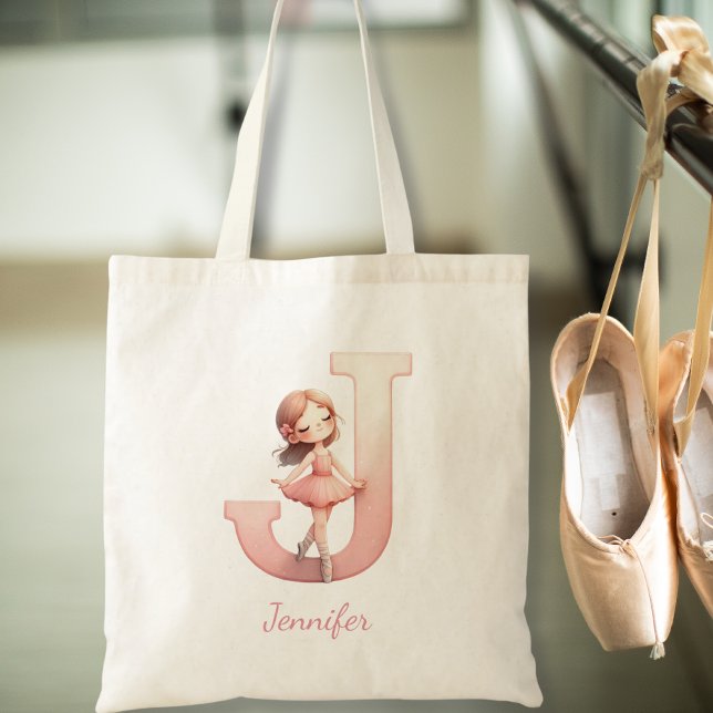 Bolsa Tote Ballerina Name Tote Bag (Criador carregado)