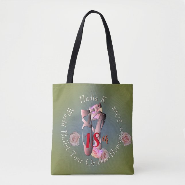 Bolsa Tote Ballerina Pointe Retro (Frente)