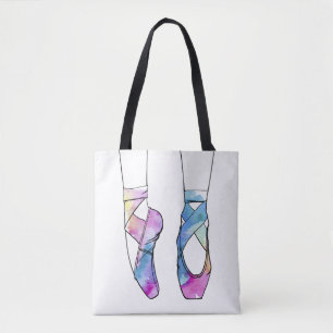 Bolsa Tote Ballerina Watercolor Balé