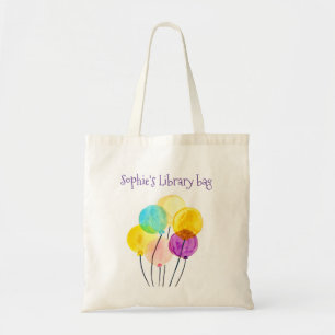 Bolsa Tote Balões de aquarela pastel