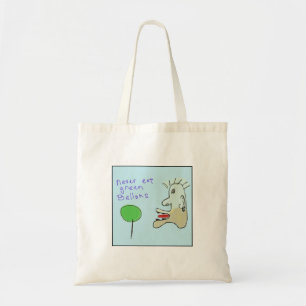 Bolsa Tote Balões Verdes Comidos Ilustrados Excêntricos