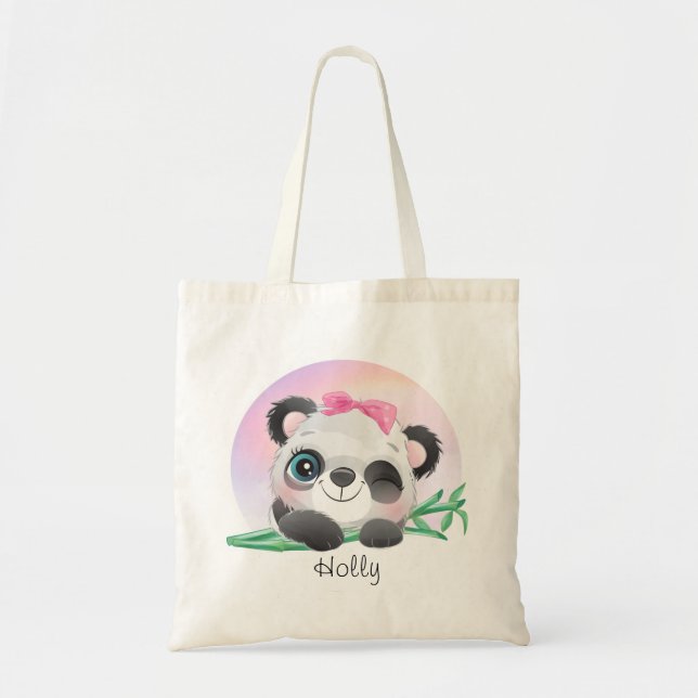 Bolsa Tote Bambu Banda Amiga De Animais Bons        (Frente)