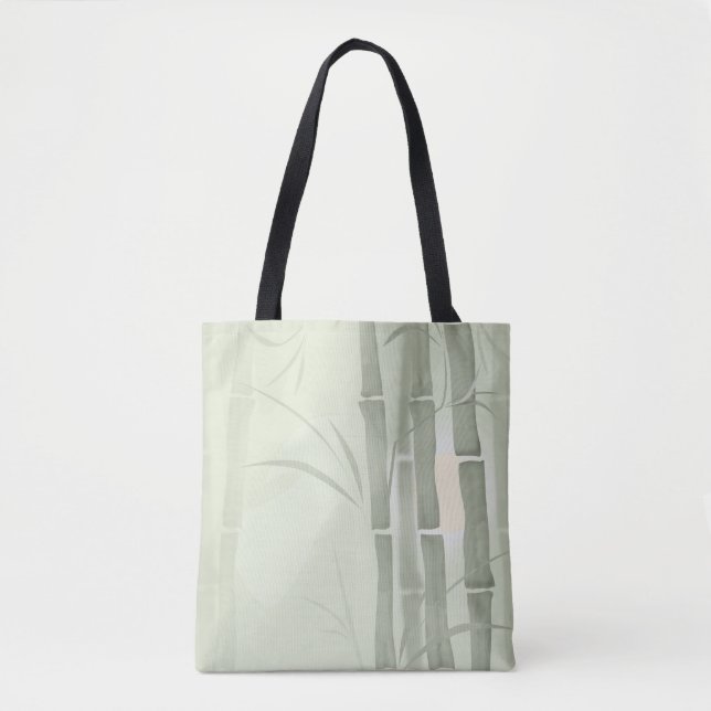 Bolsa Tote Bambu verde (Frente)