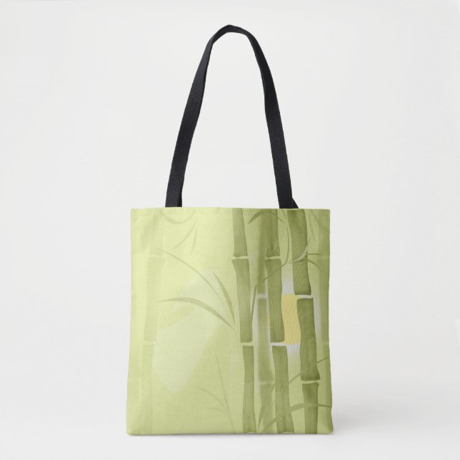 Bolsa Tote Bambu verde (Frente)