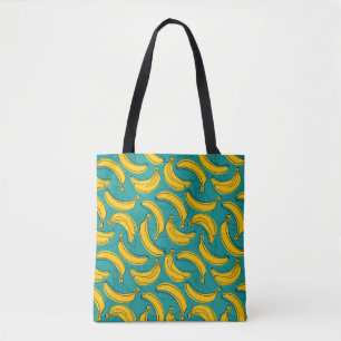 Bolsa Tote Banana amarela com traço preto sem costura
