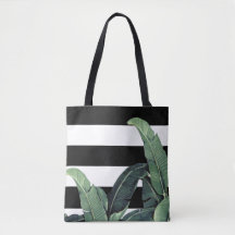 Banana Leaf Tropical Stripe Bag - Martinica Impres