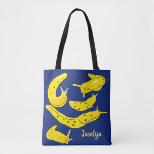 Bolsa Tote Banana Slugs Yellow e Royal Blue Personalizado