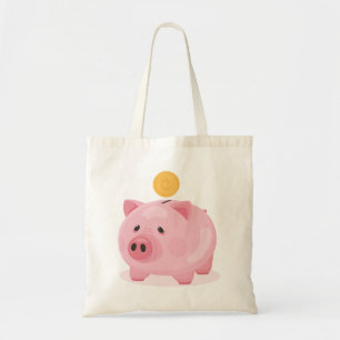 Bolsa Tote Banco cor-de-rosa