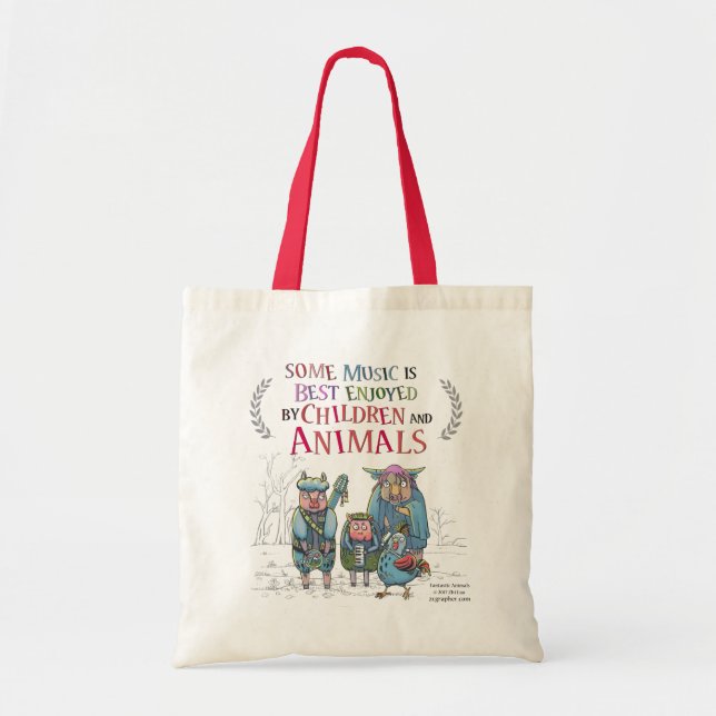 Bolsa Tote Banda animal fantástica (Frente)