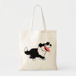 Bolsa Tote Banda Collie Bag de Borda de Cartoon Feliz