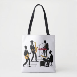 Bolsa Tote Banda de Música Silhouette