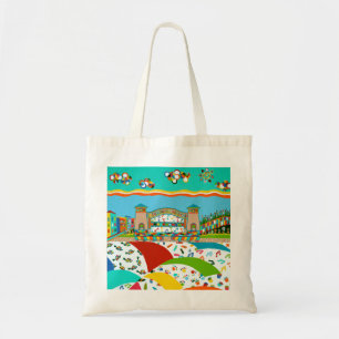Bolsa Tote Banda Shell da cidade da ilha do mar