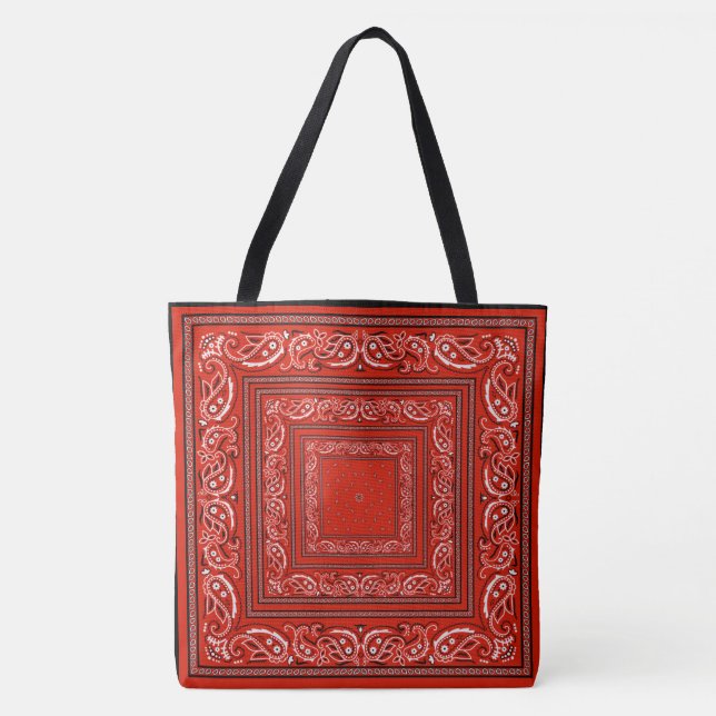 Bolsa Tote Bandanarama vermelho (Frente)