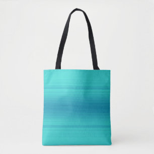 Bolsa Tote Bandas - Azul-azul-azul-azul-turquesa-aqua