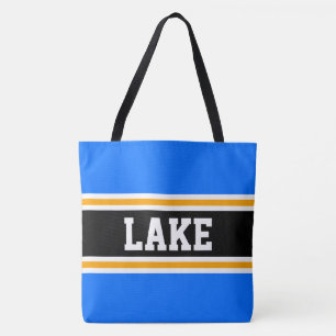 Bolsa Tote Bandas de LAKE Atletic Blue Black Yellow Racing