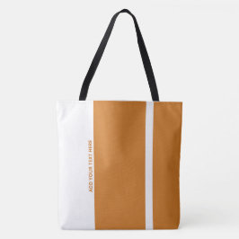 Bolsa Tote Bandas Verticais Modernas Laranja Polite