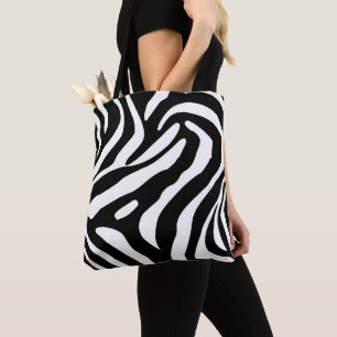 Bolsa Tote Bandas Zebra Clássicas