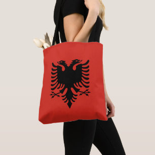 Bolsa Tote Bandeira albanesa