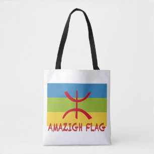 Bolsa Tote Bandeira Amazigh - Bandeira-Drapeau Amazigh