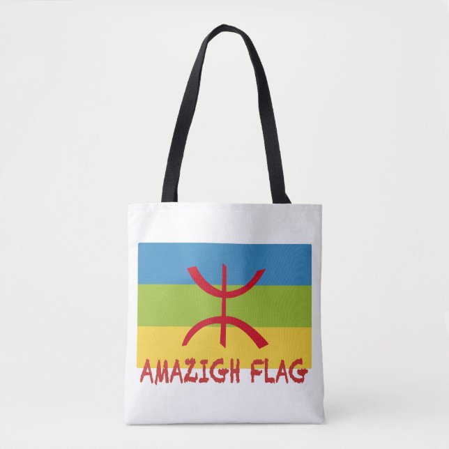 Bolsa Tote Bandeira Amazigh - Bandeira-Drapeau Amazigh (Frente)