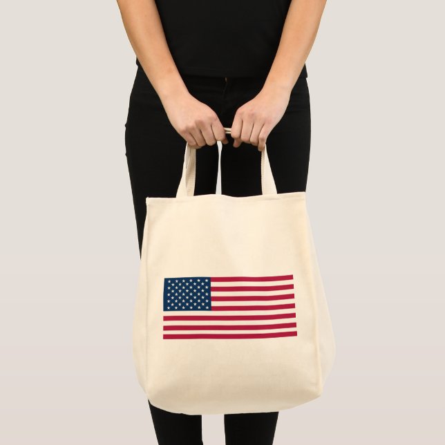 Bolsa Tote bandeira americana (Frente (produto))