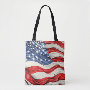 Bolsa Tote Bandeira Americana