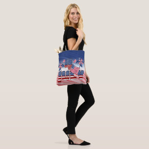 Bolsa Tote Bandeira Americana 4 De Julho