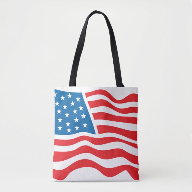 Bolsa Tote Bandeira Americana - 4 de julho (Frente)