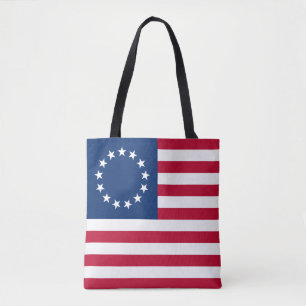 Bolsa Tote Bandeira Americana Betsy Ross