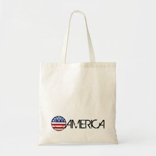 Bolsa Tote Bandeira americana de sorriso