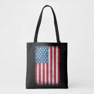 Bolsa Tote Bandeira Americana Patriótica dos EUA Para Homens 