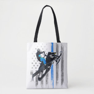 Bolsa Tote Bandeira Americana Snowmobile Shirt Men Snowmobile