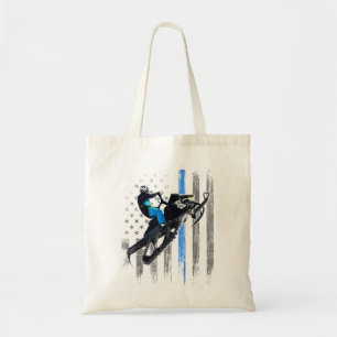 Bolsa Tote Bandeira Americana Snowmobile Shirt Men Snowmobile