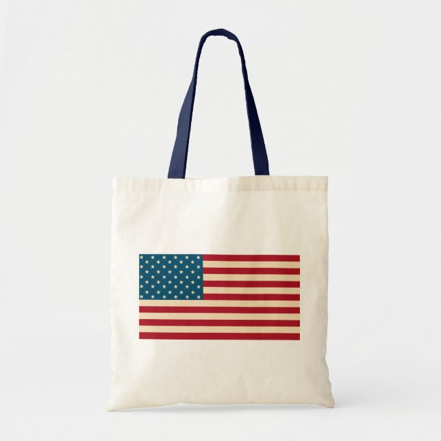 Bolsa Tote Bandeira Americana Tote Bag (Frente)