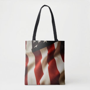 Bolsa Tote Bandeira americana vertical