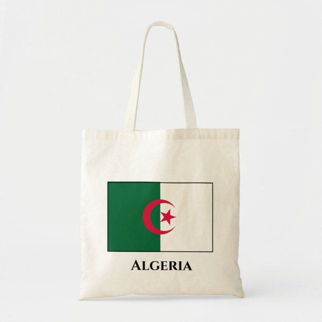 Bolsa Tote Bandeira Argélia (Argélia) (Frente)