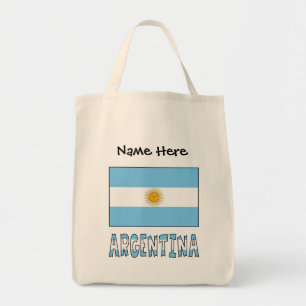 Bolsa Tote Bandeira argentina personalizada