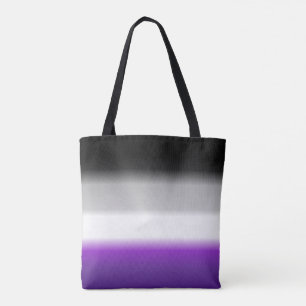 Bolsa Tote Bandeira assexuada do orgulho do inclinação do