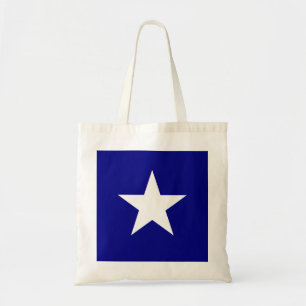 Bolsa Tote Bandeira azul Bonnie com a sacola branca solitári