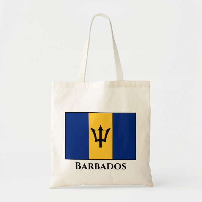 Bolsa Tote Bandeira Barbados (Frente)
