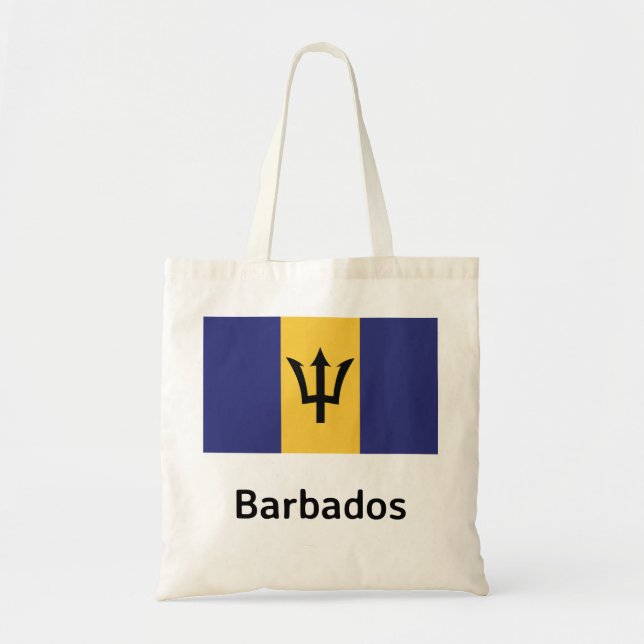 Bolsa Tote Bandeira Barbados (Frente)