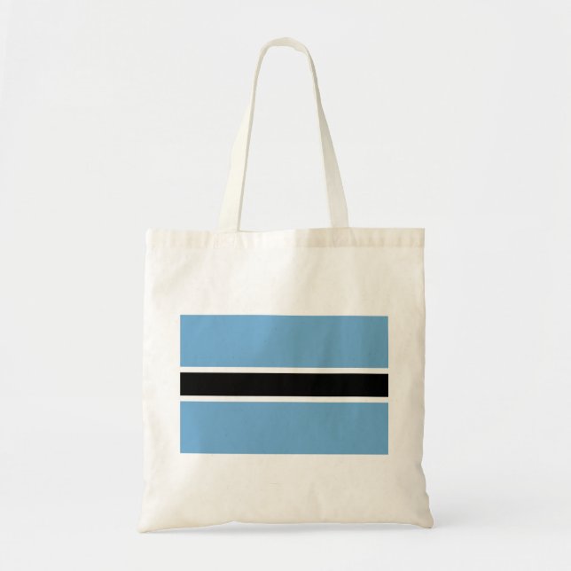 Bolsa Tote Bandeira Botsuana (Botsuana) (Frente)