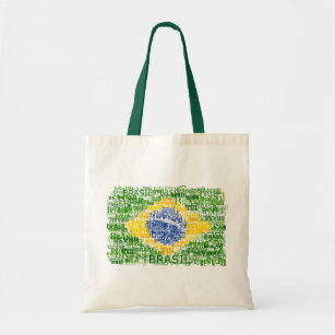 Bolsa Tote Bandeira brasileira - Brasil Textual